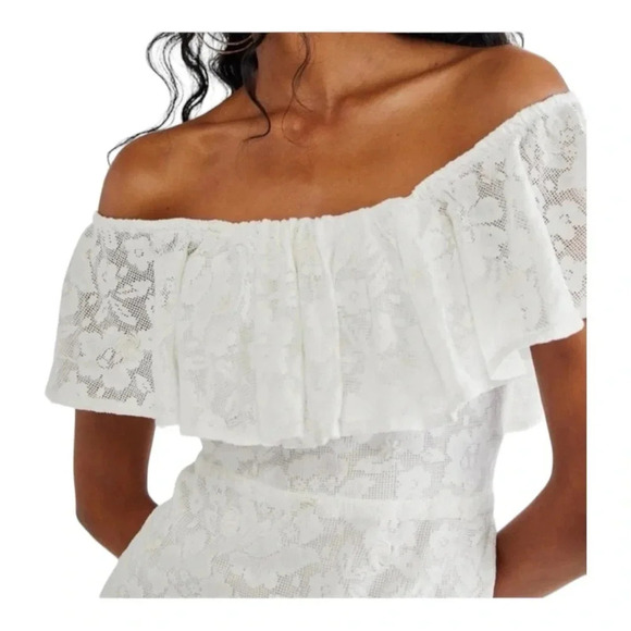 Free People Girl Crush Mini Dress Lace Butterfly Sleeve New with Tags Medium - Picture 10 of 13